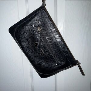 Jones New York Black Textured Clutch NWOT